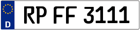 Trailer License Plate